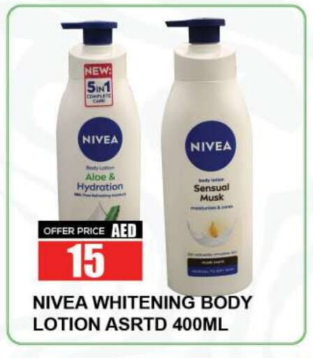 Nivea Body Lotion & Cream available at Quick Supermarket in UAE - Sharjah / Ajman