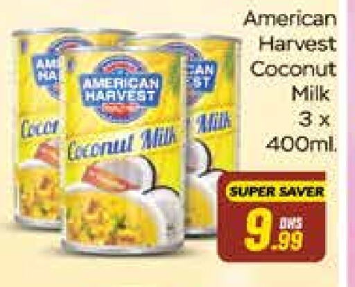 AMERICAN HARVEST Coconut Milk available at Azhar Al Madina Hypermarket in UAE - Abu Dhabi