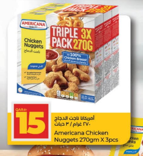 AMERICANA Chicken Nuggets available at LuLu Hypermarket in Qatar - Al Daayen