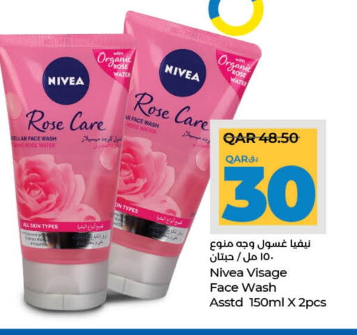 Nivea Face Wash available at LuLu Hypermarket in Qatar - Al Rayyan