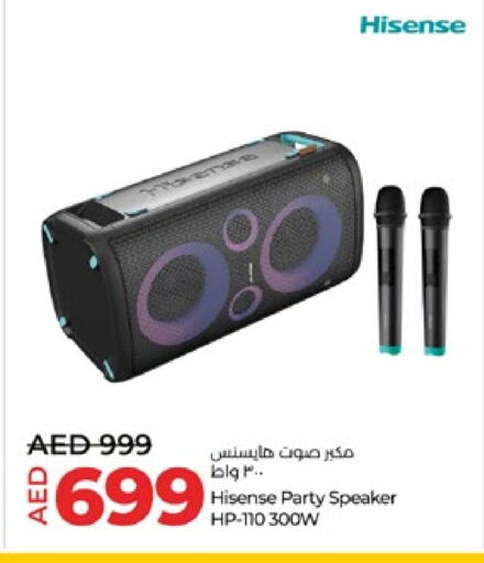 HISENSE Speaker available at Lulu Hypermarket in UAE - Umm al Quwain