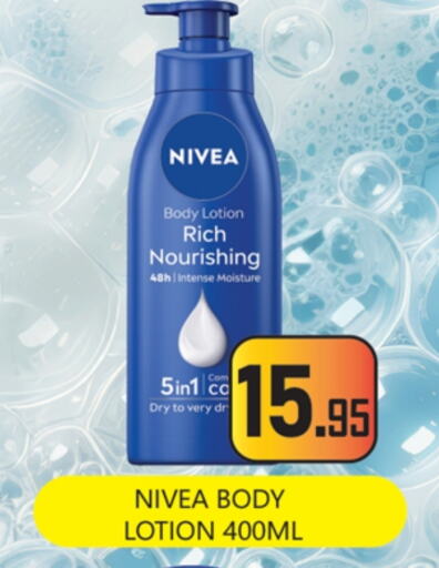 Nivea Body Lotion & Cream available at Zain Mart Supermarket in UAE - Ras al Khaimah