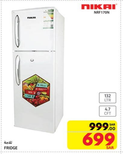 NIKAI Refrigerator available at Carrefour in KSA, Saudi Arabia, Saudi - Medina