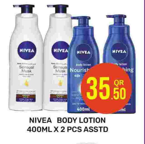 Nivea Body Lotion & Cream available at Majlis Hypermarket in Qatar - Doha