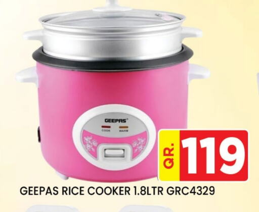 GEEPAS Rice Cooker available at Doha Stop n Shop Hypermarket in Qatar - Doha