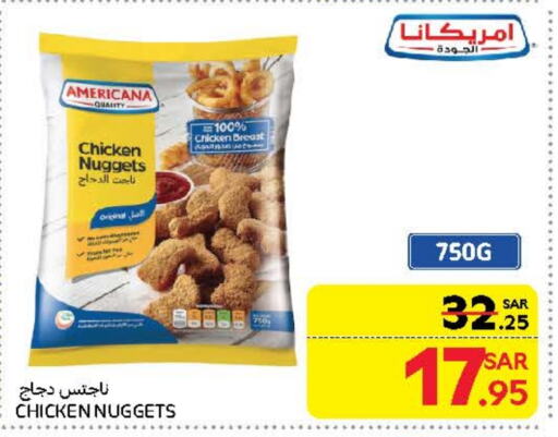 AMERICANA Chicken Nuggets available at Carrefour in KSA, Saudi Arabia, Saudi - Dammam