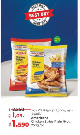 AMERICANA Chicken Strips available at Lulu Hypermarket  in Kuwait - Ahmadi Governorate