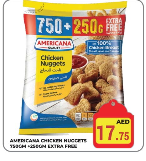 AMERICANA Chicken Nuggets available at Kerala Hypermarket in UAE - Ras al Khaimah