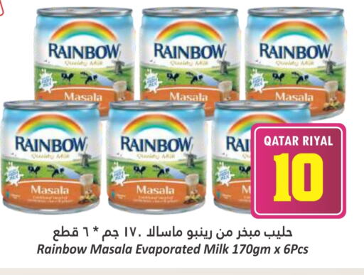 RAINBOW Evaporated Milk available at Dana Hypermarket in Qatar - Umm Salal