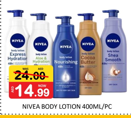 Nivea Body Lotion & Cream available at ROYAL GULF HYPERMARKET LLC in UAE - Abu Dhabi