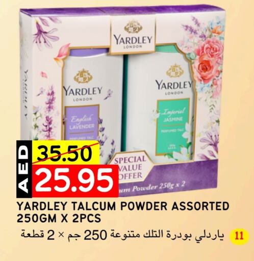 YARDLEY Talcum Powder available at Select Market in UAE - Abu Dhabi