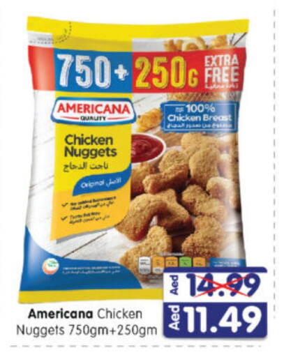 AMERICANA Chicken Nuggets available at Al Madina Hypermarket in UAE - Abu Dhabi