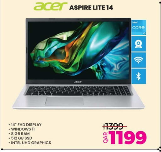 ACER Laptop available at Ansar Gallery in Qatar - Al Wakra