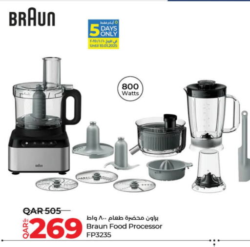 BRAUN Food Processor available at LuLu Hypermarket in Qatar - Al Rayyan