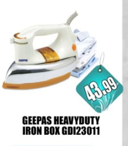 GEEPAS Ironbox available at Majestic Supermarket in UAE - Abu Dhabi