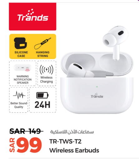 TRANDS Earphone available at LULU Hypermarket in KSA, Saudi Arabia, Saudi - Abha