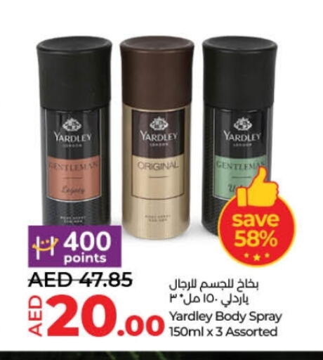 YARDLEY available at Lulu Hypermarket in UAE - Dubai