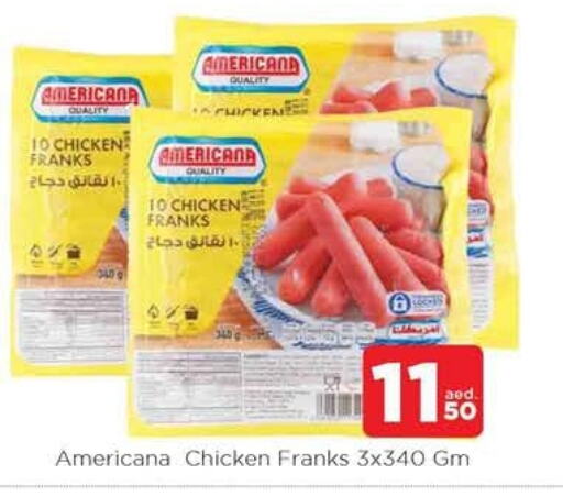 AMERICANA Chicken Franks available at AL MADINA in UAE - Sharjah / Ajman