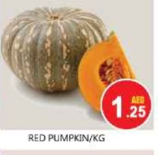 Pumpkin available at سوق المبارك هايبرماركت in الإمارات العربية المتحدة , الامارات - الشارقة / عجمان