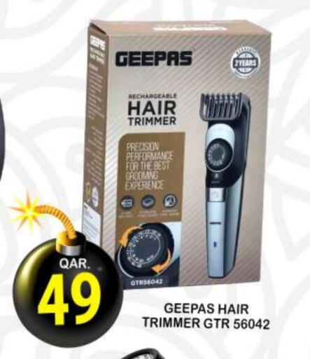 GEEPAS Hair Remover  available at Dubai Shopping Center in Qatar - Al Wakra