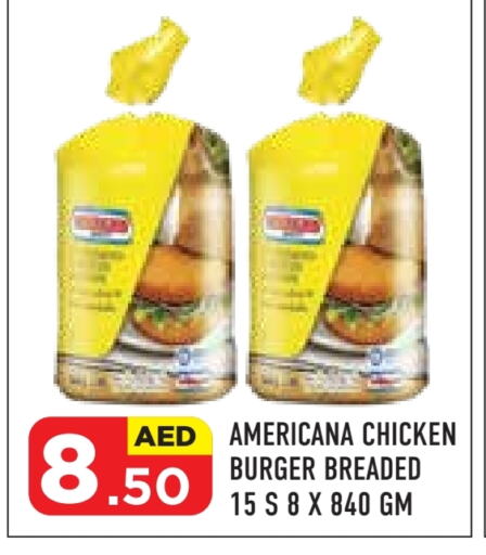 AMERICANA Chicken Burger available at Baniyas Spike  in UAE - Abu Dhabi