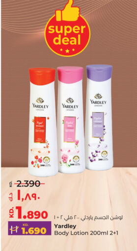 YARDLEY Body Lotion & Cream available at Lulu Hypermarket  in Kuwait - Kuwait City