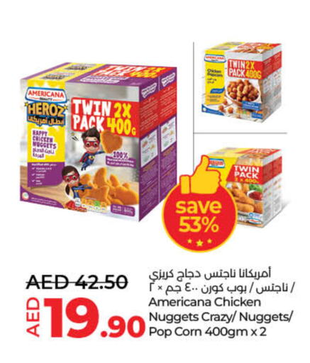 AMERICANA Chicken Nuggets available at Lulu Hypermarket in UAE - Sharjah / Ajman