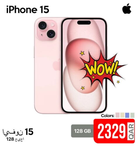 APPLE iPhone 15 available at iCONNECT  in Qatar - Al Daayen