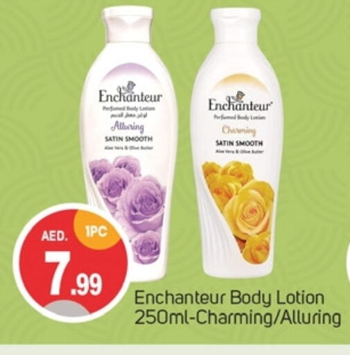 Enchanteur Body Lotion & Cream available at TALAL MARKET in UAE - Dubai