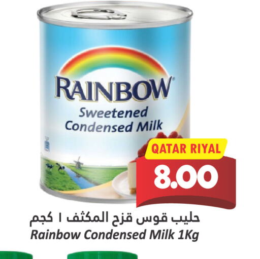 RAINBOW Condensed Milk available at Dana Hypermarket in Qatar - Al Shamal