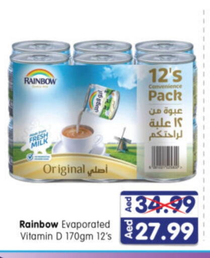 RAINBOW Evaporated Milk available at Al Madina Hypermarket in UAE - Abu Dhabi