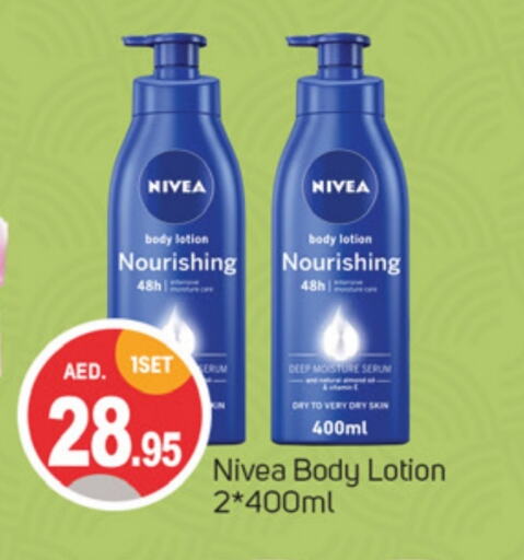 Nivea Body Lotion & Cream available at TALAL MARKET in UAE - Dubai