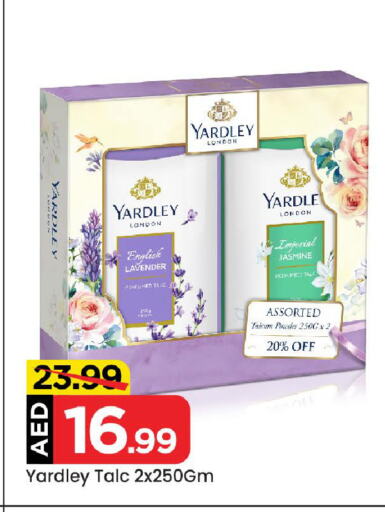 YARDLEY Talcum Powder available at Mark & Save in UAE - Abu Dhabi