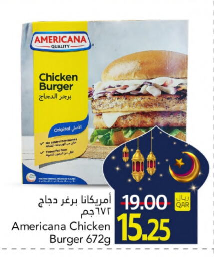 AMERICANA Chicken Burger available at Gulf Food Center in Qatar - Doha