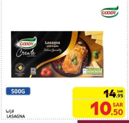 GOODY Lasagna available at Carrefour in KSA, Saudi Arabia, Saudi - Riyadh