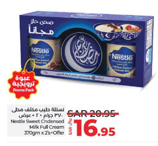 NESTLE Condensed Milk available at LULU Hypermarket in KSA, Saudi Arabia, Saudi - Unayzah