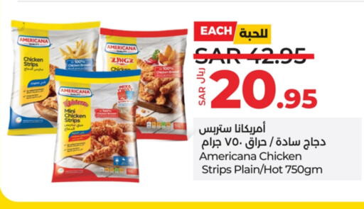 AMERICANA Chicken Strips available at LULU Hypermarket in KSA, Saudi Arabia, Saudi - Jeddah