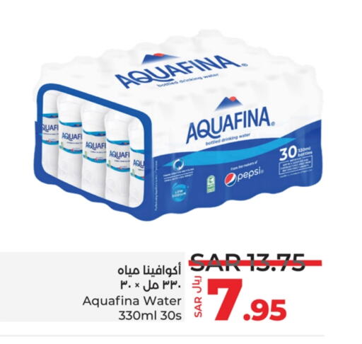 AQUAFINA available at LULU Hypermarket in KSA, Saudi Arabia, Saudi - Jeddah