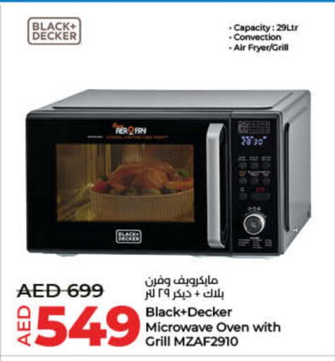 BLACK+DECKER Microwave Oven available at Lulu Hypermarket in UAE - Umm al Quwain