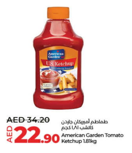 AMERICAN GARDEN Tomato Ketchup available at Lulu Hypermarket in UAE - Umm al Quwain