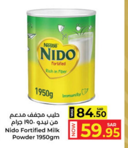 NIDO Milk Powder available at Kabayan Hypermarket in KSA, Saudi Arabia, Saudi - Jeddah