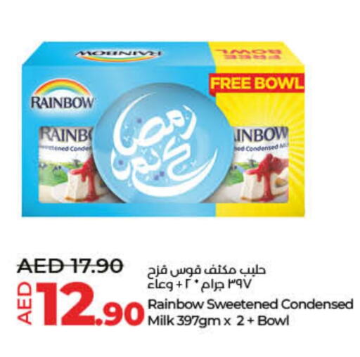 RAINBOW Condensed Milk available at Lulu Hypermarket in UAE - Sharjah / Ajman