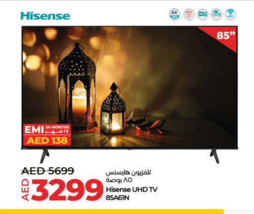 HISENSE Smart TV available at Lulu Hypermarket in UAE - Sharjah / Ajman