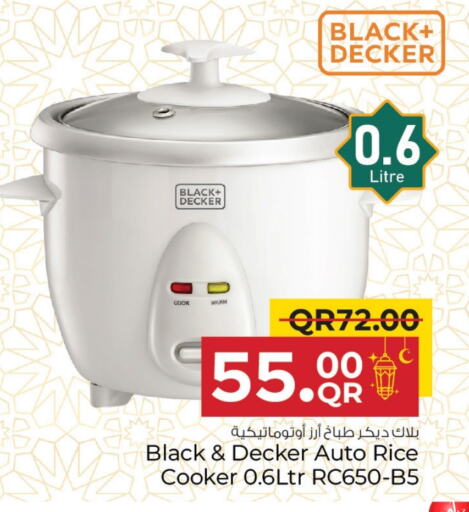 BLACK+DECKER Rice Cooker available at Family Food Centre in Qatar - Al Wakra