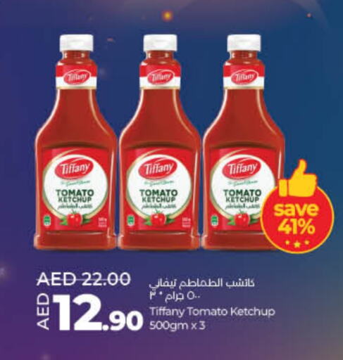 TIFFANY Tomato Ketchup available at Lulu Hypermarket in UAE - Umm al Quwain