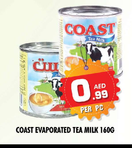 COAST Evaporated Milk available at NIGHT TO NIGHT DEPARTMENT STORE in UAE - Sharjah / Ajman