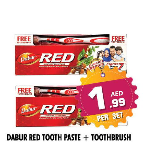 DABUR RED Toothpaste available at NIGHT TO NIGHT DEPARTMENT STORE in UAE - Sharjah / Ajman