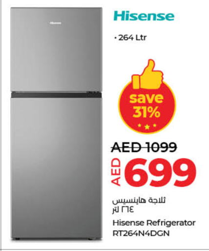 HISENSE Refrigerator available at Lulu Hypermarket in UAE - Dubai