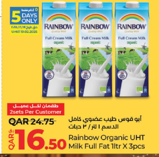 RAINBOW Long Life / UHT Milk available at LuLu Hypermarket in Qatar - Doha