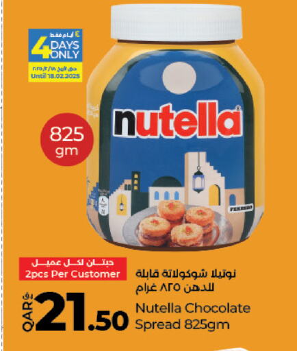 NUTELLA Chocolate Spread available at LuLu Hypermarket in Qatar - Al Wakra